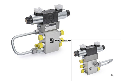 Steuerblock Geesink GPM II komplett Hydraulikzylinder Heckteil BV2 "Heben/Senken"  (02011058)
