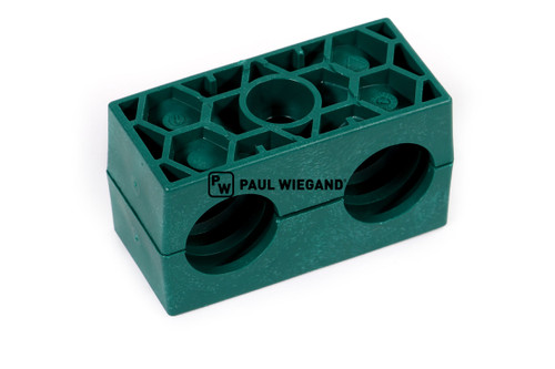 Abrazadera de tubo doble Johnston VT/VS 502 Unidad giratoria de montaje cepillo de disco DIN 3015-3 d: 21,3 (67012519)