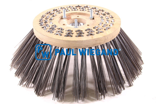 Cepillo barredor de disco Tuchel 660 alambre plano D: 350/600 TK: 130 3 agujeros (51990092)