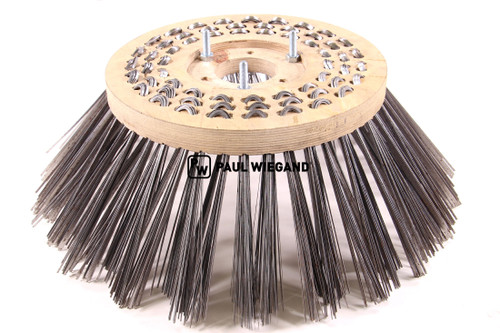 Cepillo barredor de disco Tuchel 660 alambre plano D: 350/600 TK: 130 3 agujeros (51990092)