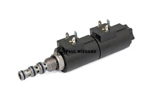 Válvula direccional Bucher Municipal Citycat 5006 Bloque de control contenedor de barrido 24VDC 4/3 vías (68044687)