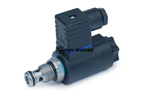 Wegeventil Bucher Municipal Citycat 5000 inklusive Magnetspule 24VDC (68041913)