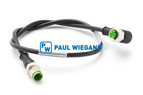 Cable de mando Zöller enchufe para transpaleta izquierda M12x1-M12x1 4 polos 4x0,34mm² lg: 600 acodado (11380095)