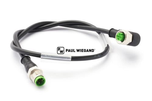 Cable de mando Zöller enchufe para transpaleta izquierda M12x1-M12x1 4 polos 4x0,34mm² lg: 600 acodado (11380095)
