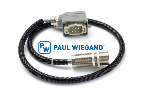 Näherungsschalter Faun Variopress mit Stecker komplett M30x1,5 l: 900 Öffner (nc) (NPN) (01027113)