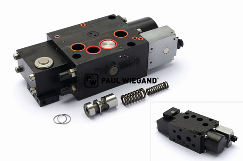 Válvula de retención de carga HS Fahrzeugbau mástil de bloque de control del cargador frontal (05017480)