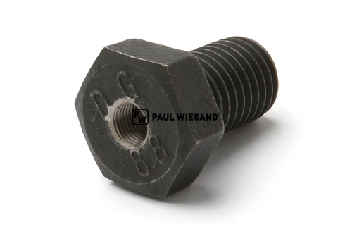 Tornillo de cabeza hexagonal Schörling con orificio de engrase, sección trasera cilindro M20x30 / M10x1x10 (08017125)