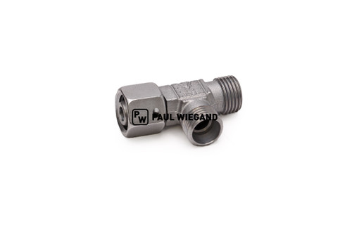 T-Stück Schmidt Swingo 200-Serie mit Überwurfmutter DIN/ISO 2353/8434-4 10L (M16x1,5) verzinkt (63013676)