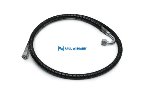 Hydraulikschlauch Bucher Municipal Citycat V20 Antriebsmotor "4x2" links 10L (M16x1,5) D: 5/16"/ DN 08 lg: 1450 (68034958)