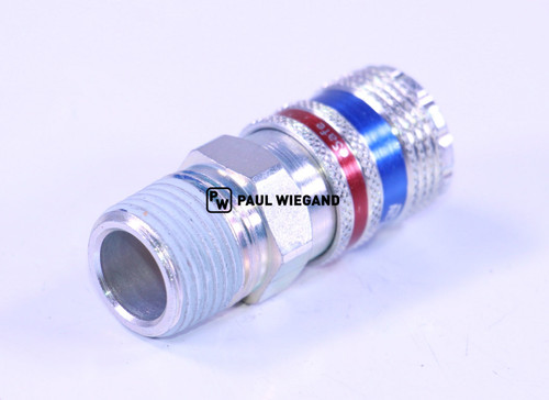 Acoplamiento de seguridad Cejn eSafe (con función de ventilación) Serie 320, DN 7,6 conexión de rosca macho R 1/2" (41900003)