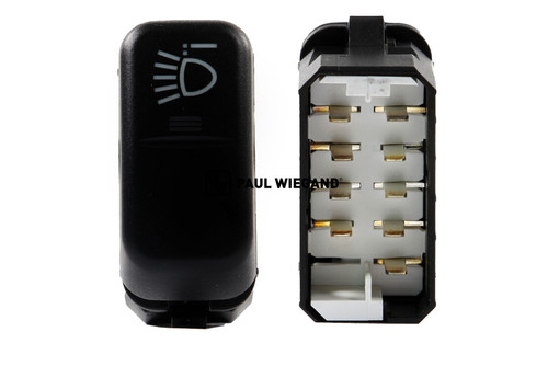 Faun Viatec Viajet 6-7 interruptor basculante 0-I 10 polos 24VDC enclavamiento (61034317)