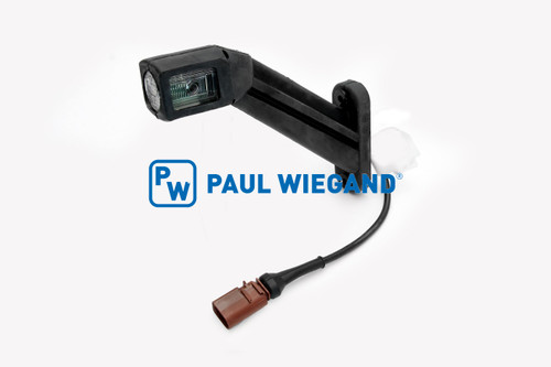 Umrissleuchte Faun Sidepress LED links 12/24VDC rot/weiß (01077543)