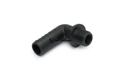Schlauchstutzen Johnston CN 101 Wasserablass Kehrgutbehälter G1/2" Polypropylen D: 19 (3/4") (67011433)