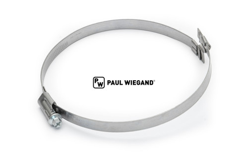 Abrazadera de manguera Abrazadera de puente DN130 galvanizada W2 d: 130-150 an: 12 Tipo "R" derecha (90000947)