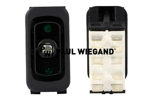 Interruptor basculante Johnston VT/VS 650 Unidad de control por pulsador Powapak (67054123)