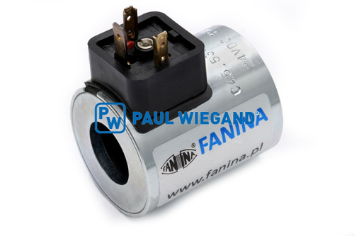 Bobina HS Fahrzeugbau cargador frontal D: 45 d: 22 h: 53 24VDC (05017073)