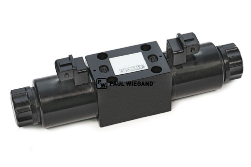 Wegeventil Faun ENVIRONNEMENT Variopress 3 Steuerblock Ausschubwand Drossel 1,2mm 12/24VDC 4/3 Wege  (70017447)