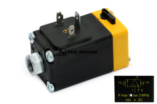 Bloque de control de electroválvula Norba RL300 24VDC 3/2 vías (17010322)