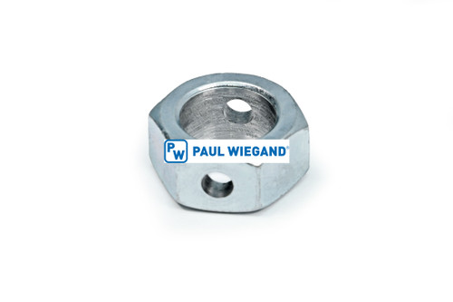 Tuerca hexagonal dispositivo de ajuste barredora rueda soporte Viga d: 20,2/6,5 (51010005)
