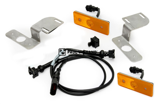 Intermitente lateral HS Fahrzeugbau HSS270 incluido juego de cables placa de cabeza izquierda/derecha (05017352)