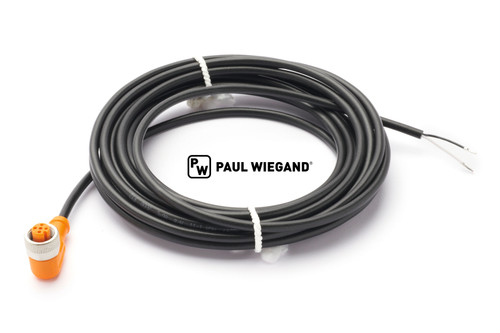 Cable de control Zöller con conector acodado sistema de pesaje "Envicomp" M12 2x0,34mm² lg: 5000 (11990098)