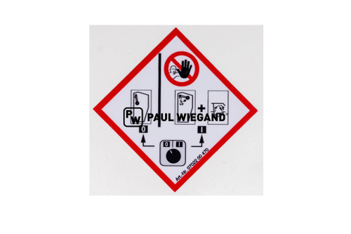 Aufkleber Zöller 2301 Delta Gefahrensymbolschild (11330791)