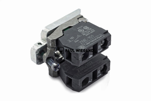 Elemento de contacto Piezas eléctricas Faun con soporte "Serie ZB4" ZB4BZ105 Contacto NC(nc)/Contacto NO(no) (01990064)