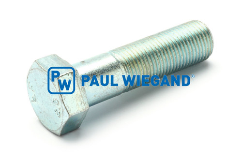 Tornillo de cabeza hexagonal con vástago DIN/ISO 960/8765 M16x1,5x60 galvanizado 8,8 rosca de paso fino (61800090)