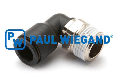 Racor rápido roscado Faun Variopress tubo de plástico G3/8 "x 10 acodado (01027312)