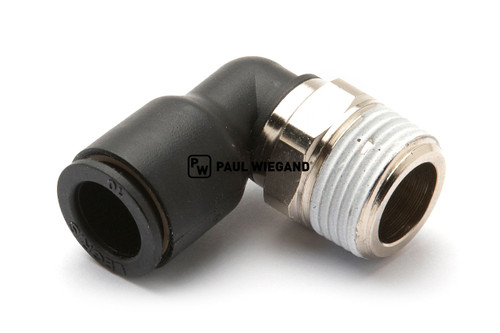 Racor roscado Faun Variopress para tubería de plástico G3/8" d: 10, acodado (01027312)