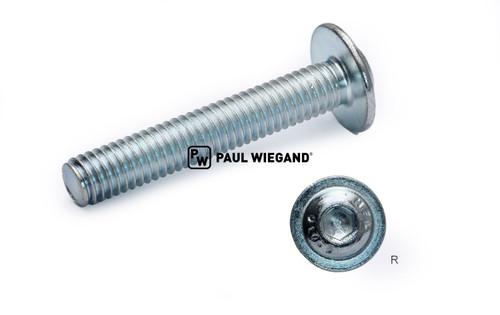 Tornillo de cabeza plana con hexágono interior DIN/ISO 7985/7380-2 M6x35 galvanizado 10.9 (11460009)