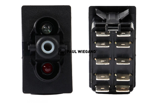 Interruptor basculante Hako salpicadero cabina enclavamiento I-0-II (65064250)