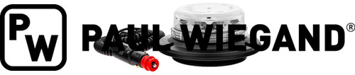 Luz intermitente LAP de doble destello con base magnética LED 12/24VDC transparente (85010029)