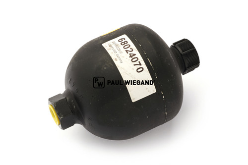 Acumulador Bucher Municipal Citycat 2000 Hidráulica móvil M28x1,5/G1/2" D: 106 l: 153 (68024070)