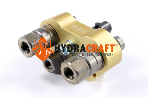 CEJN Multi-X Trio 12.5/19 Lado de la espiga 1x G1/2" + 2x G3/4" GII (BSP) (41000248)