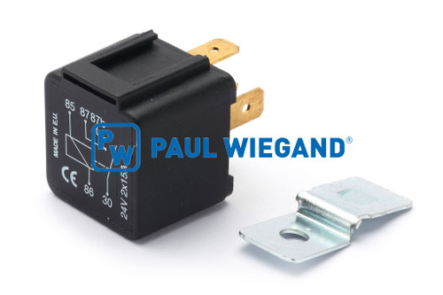 Relais mit Halter Instrumententräger 5-polig 24VDC 2x10A Schließer(no)/Schließer(no)  (68064086) Relais mit Halter Instrumententräger 5-polig 24VDC 2x10A Schließer(no)/Schließer(no)  (68064086)