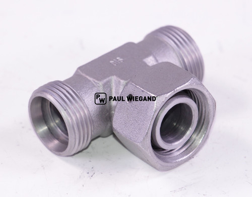 Pieza en T con tuerca de unión DIN/ISO 2353/8434-1 22L (M30x2) galvanizada (68064184)