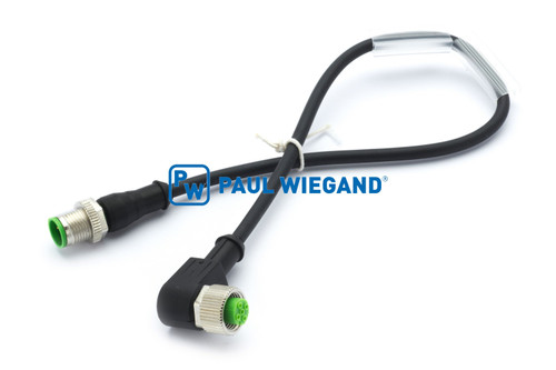 Cable de control del sensor Schörling (08017112) M12x1-M12x1 3 polos 3x0,34mm² lg: 300 (08980022)