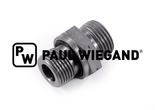 Einschraubverschraubung Hako Normteile Doppelzahnradpumpe Hydraulikanlage DIN/ISO 2353/8434-1 G3/8"-12L (M18x1,5) verzinkt (65800215)