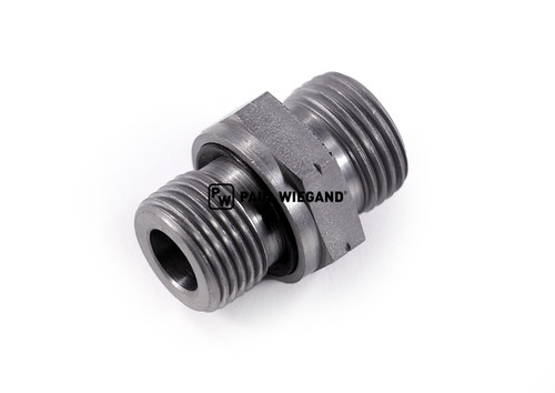 Einschraubverschraubung Hako Normteile Doppelzahnradpumpe Hydraulikanlage DIN/ISO 2353/8434-1 G3/8"-12L (M18x1,5) verzinkt (65800215)