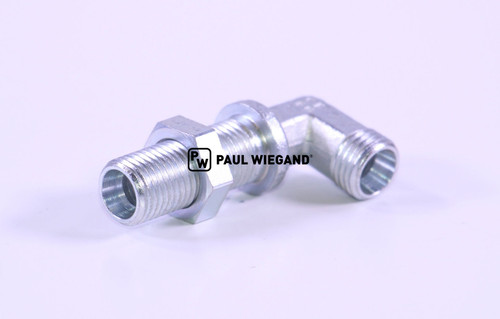 Racor pasamuros Bucher Piezas estándar municipales Manguera hidráulica motor soplador DIN/ISO 2353/8434-1 8L (M14x1,5) galvanizada (68801070)