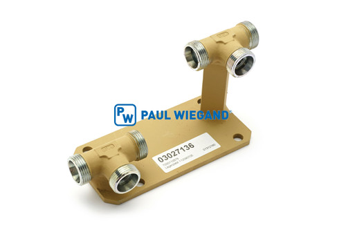 Colector hidráulico Haller x2 placa de apoyo DN 20 (03027136)