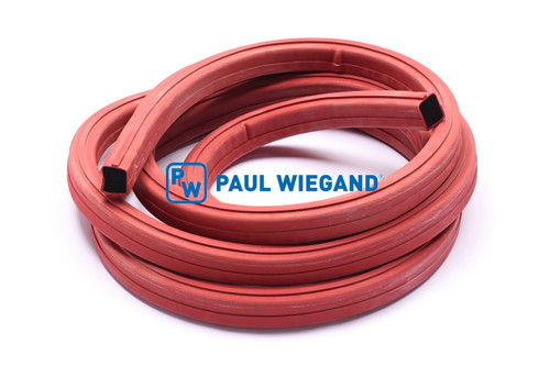 Perfil de sellado Johnston VT/VS 650 contenedor de barreduras de la junta trasera (67056026)