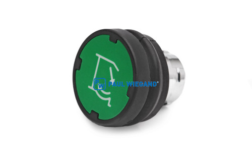Drucktaster Geesink GPM II ZB2-Serie hinten "START EINZELZYKLUS" grün (02012100)