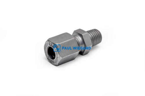 Racor Haller x1/x2 Tubería flexible lubricación centralizada DIN/ISO 2353/8434-1 M8x1k-6LL (M10x1) galvanizado (03022051)