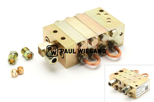 Distribuidor principal Faun ENVIRONNEMENT Sistema de lubricación centralizada Unilift T.R.2 4/2 (70016084)