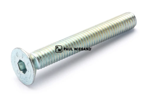Tornillo avellanado con hexágono interior pulgadas DIN/ISO 7991/10642 totalmente roscado M6x45 galvanizado 8.8 (11330478)