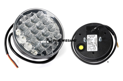 Luz trasera Bucher Municipal Citycat 2020 Indicador de luz de freno LED izquierda M6 D: 122,5 12VDC EURO 5 (68034714)