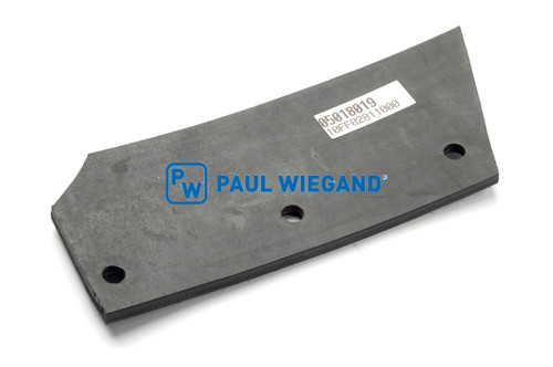 Rascador de goma HS Fahrzeugbau cargador frontal pared de extensión inferior l: 338 s: 12 (05018019)