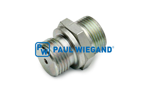 Einschraubverschraubung Zöller 300 mit Drossel Gehäuse Schwenkantrieb G1/2"-15L (M22x1,5) verzinkt (11113133)